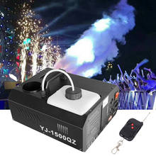 Honhidro-máquina de fumaça com controle remoto dmx512, 1500w, led, rgb, sem fio, festa de natal, discoteca 2024 - compre barato