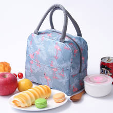 2020 Insulated Lunch Bag Thermal Stripe Tote Bags Cooler Picnic Food Lunch Box Bag For Kids Women Girls Ladies Men Children Pink 2024 - buy cheap