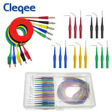 Cleqee P1920 Alligator clip to Banana plug test lead test probe connect to 4mm banana plug for electrical back probe kit 2024 - buy cheap