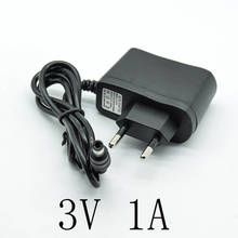 New 100-240V AC Converter Adapter DC 3V 1A Power Supply Charger EU Plug 5.5mm * 2.5mm(2.1mm) AC to DC 2024 - купить недорого