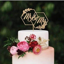 Happy Birthday Acrylic Cake Topper Flower "Mr&Mrs""Always"Wedding Acrylic Cake Topper For Wedding Birthday Party Cake Decoration 2024 - купить недорого