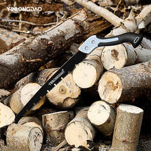 Sierra plegable de mano para acampar, sierra de jardín de hoja extralarga de alta resistencia, sierra de podar de madera seca con dientes duros, herramientas de bricolaje 2024 - compra barato