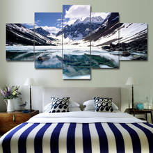Paisagem de montanha de neve do canadá, decoração moderna para parede para casa, imagem de arte hd impressão de pintura em tela para sala de estar 2024 - compre barato