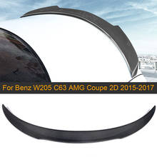 Carbon Fiber Car Rear Trunk Spoiler Wing for Mercedes Benz W205 C63 AMG Coupe 2 Door 2015-2017 Rear Trunk Spoiler Wing Boot Lip 2024 - buy cheap