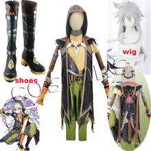 Game Genshin Impact Running Wolf RAZOR Cosplay Costume Boots Anime Fancy Outfits Full Set Halloween Carnival Uniform Shoes Wigs 2024 - buy cheap