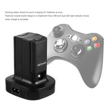 Charger Base Charging Station Dock+2 Rechargeable Battery for XBOX 360 Controle Controller Gamepad VDX99 2024 - buy cheap