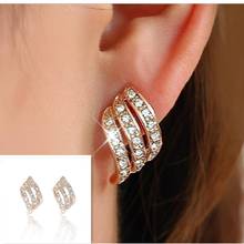Fashion Temperament  Earrings Female Hanging Crystal Fashion Jewelry Golden Hanging Earrings Earrings Simple Fresh Earrin 2024 - buy cheap