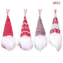 4pcs Christmas Faceless Doll Decorations Swedish Gnome Tomte Toy Hanging Tree Ornaments 2024 - buy cheap