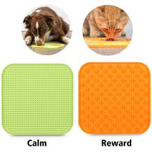 Pet Dog Slow Food Pad With Suction Cup/Flat Anti-choke Slow Food Device New Pet Cat Lick Pad Food Grade Slow Food Pad 2024 - buy cheap