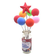 Accesorios de decoración para casa de muñecas, escala 1:12, modelo de escena en miniatura, juego de globos de Navidad 2024 - compra barato