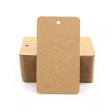 1000pcs 5cmx3cm small size Blank garment bag Kraft paper Hang Tags / Clothing paper swing Price tag 2024 - buy cheap