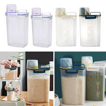 Large Cereal Dispenser Rice Storage Plastic Container Kitchen Food Box Airtight Cereal Containters Locks Labels Pantry Kitchen 2024 - buy cheap