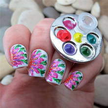 Mini paleta de esmalte de Gel para uñas, accesorios para manicura, diseño de huella, DIY, 1 ud. 2024 - compra barato