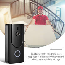 1080p hd casa campainha inteligente sistema de monitoramento porta intercom sem fio micrphone chamada câmera de alarme de segurança equipamento olho do pássaro 2024 - compre barato