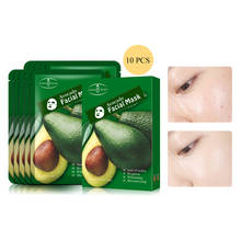 10pcs Fruit Moisturizing Hydrate Avocado Facial Masks Shea Butter Extract Anti-Aging Oil-Control Whitening Face Skin Care Mask 2024 - buy cheap