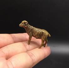 Collectable Chinese Brass Carved Animal Zodiac Sheep Exquisite Small Statues 2024 - buy cheap