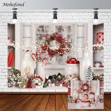 Mehofond Merry Christmas Tree Photography Backgrounds Winter Garland Lights Baby Backdrop Photo Studio Photocall Photozone Decor 2024 - buy cheap