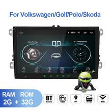 9 "2 Din Android 9,1 автомобильный стерео радио GPS мультимедийный плеер для VW/Volkswagen/Golf/Polo/Tiguan/Passat/b7/b6/leon/Skoda/Octavia 2024 - купить недорого