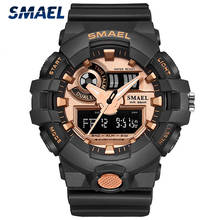 Smael relógio digital masculino quartzo, relógio digital casual esportivo de estudante com alarme militar para homens 2024 - compre barato