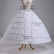 Enagua blanca de novia de talla grande, accesorios de vestido de novia, debajo de la falda 2024 - compra barato
