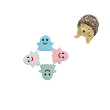 Chenkai 50PCS Silicone Halloween Ghost Bead Baby Cute BPA Free Teether Gift Infant Teething Toys For Baby Rattle Pacifier Clip 2024 - buy cheap