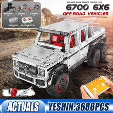 Molde rei 13061 app motorizado g700 6x6 suv caminhão veículo blocos de construção tijolos menino modelo de carro crianças presentes aniversário brinquedos 2024 - compre barato