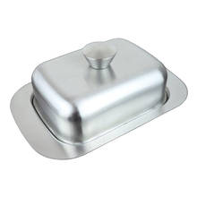 Stainless Steel Butter Dish Tray w/ Lid Kitchen Storage Container Food-grade 2024 - compra barato