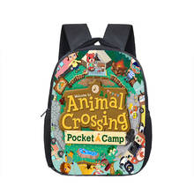 Mochila pequeña de Animal Crossing de 12 pulgadas para niños, mochilas escolares de dibujos animados, regalo para niños 2024 - compra barato