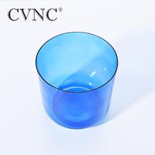 Cvnc-tigela de canto transparente note a, terceiro, olho, cristal, chakra, índigo, 7 polegadas 2024 - compre barato