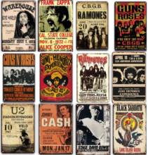 Vintage Tin Sign Iron Rock & Roll  Retro Art Metal Poster Rock Club Bar Pub Man Cave Pin Up Wall Decor Tinplate Plaques 20X30 cm 2024 - buy cheap