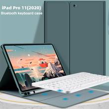 Detachable Bluetooth Keyboard Case with Pencil Holder for Apple IPad Pro 11 Inch 2020 2018 Tablet Keyboard PU Leather Cover 2024 - buy cheap