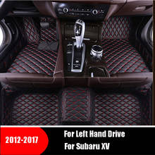 Alfombrillas de cuero para coche Subaru XV 2012, 2013, 2014, 2015, 2016, 2017, alfombras, cubiertas para salpicadero, accesorios interiores 2024 - compra barato