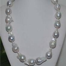 Collar perl con núcleo barroco, joyería Natural, gris raro, 14x22mm, envío gratis 2024 - compra barato