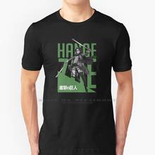 Hange Zoe - Attack On Titan - Typography 2 T Shirt 100% Pure Cotton Attack On Titan Attack On Titan Characters Shingeki No Kyoji 2024 - buy cheap