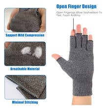 1 Pair Compression Arthritis Gloves Wrist Support Cotton Joint Pain Relief Hand Brace Women Men Therapy Wristband 2024 - compre barato