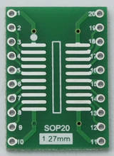 Placa de transferencia SOP20 A DIP SSOP20 sin plomo SOIC20 TSSOP20 SMT a Plug-in 1,27mm 2024 - compra barato