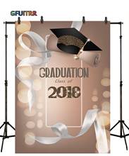 GFUITRR Graduate Photo Background Golden Black Graduation Cap Photography Backdrop Graduation Party Decoration Photo Booth Prop 2024 - buy cheap