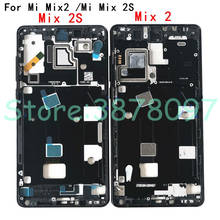 Carcasa frontal para Xiaomi Mi Mix 2 mix2, placa de chasis, pantalla LCD, marco de placa frontal y llave lateral, para Xiaomi Mi Mix 2S mix2S 2024 - compra barato