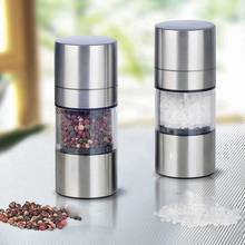 Manual Salt Pepper Mill Grinder Stainless Steel Mill Seasoning Muller Spice Pepper Mill Household Kitchen Gadgets Grinder Weed 2024 - buy cheap