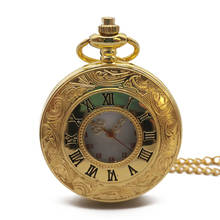 Retro Steampunk Hollow Case Quartz Pocket Watch men Necklace Gold Pocket & Fob Watches Chain Gift Men Women Clock Pendant 2024 - buy cheap