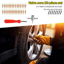 Portable 30pcs Brass Valve Cores Durable Metal Tire Valve Core Remover 4 Way Tool for Car Bike Bicycle Motorcycle Tire Repair 2024 - buy cheap