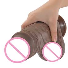 Vibrador grande grande grande grande grande grande de sucção, brinquedo sexual realista para mulheres 2024 - compre barato