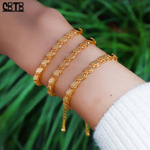 4mm Wristband Muslim Islam Gold Fashion Simple Bracelet Middle East Arab Turkey Jewelry Non-fading Jewelry Gift Wholesale 2024 - buy cheap
