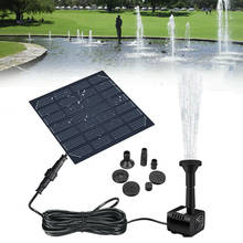 Mini solar powered fonte de água piscina lagoa pulverizador de aspersão de água com bomba de água & 3 cabeças de pulverização decoração do jardim 2024 - compre barato