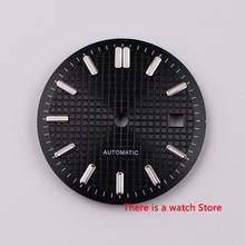 Esfera estéril de 31mm para reloj, accesorio de color negro, azul, plateado y gris, compatible con ETA 2824, 2836, Miyota 8205, 8215, 821A, Mingzhu DG 2813, 3804, movimiento 2024 - compra barato