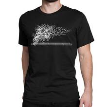 O som da natureza em movimento t camisas dos homens engraçado camiseta piano música músico pianista camiseta manga curta roupas presente ideia 2024 - compre barato