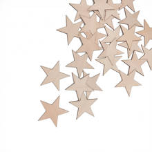 50 шт 30 мм 1,18 дюйма деревянные звезды, естественные необработанные деревянные звезды Вырез формы фото реквизит для искусства, ремесла и шитья 2024 - купить недорого