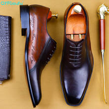 Итальянские мужские туфли-оксфорды QYFCIOUFU, летняя обувь из натуральной кожи для мужчин, одежда Вечерние, офиса, официальная Свадебная брендовая Классическая обувь 2024 - купить недорого