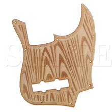 Yellow Maple Wood S Pickguard Scratch Plate for Bass Electric Guitar 2024 - buy cheap