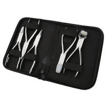 5Pcs Stainless Steel Optic Eye Glasses Optician Eyeglasses Frame Repair Optical Pliers Tools Kit with Black Pouch Bag 2024 - buy cheap